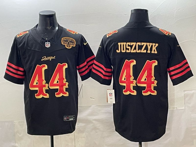 Men 2025 San Francisco 49ers #44 Juszczyk black 5th generation Nike Limited NFL Jersey style 034